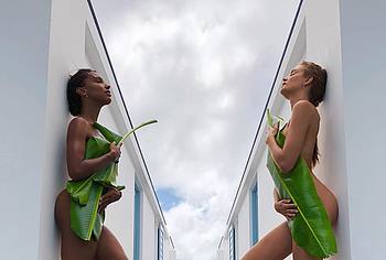 Josephine Skriver & Jasmine Tookes Nude