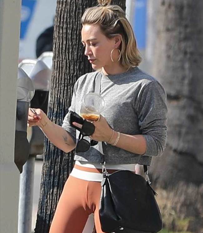 Hilary Duff oops