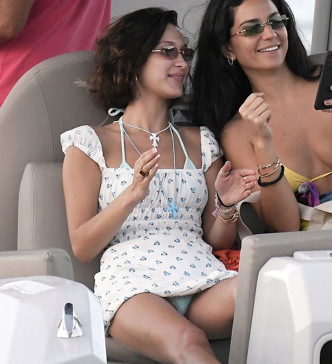 bella hadid upskirt