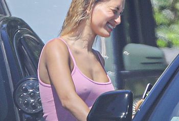 Hailey Bieber nipples