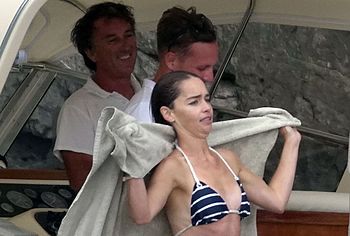Emilia Clarke oops
