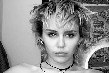 Miley Cyrus topless