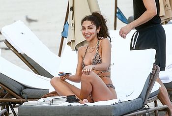 Chantel Jeffries sunbathing
