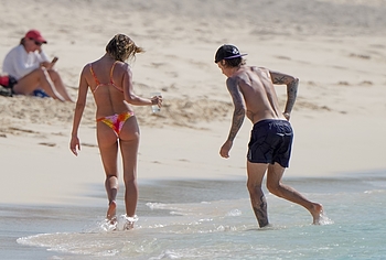 Hailey Bieber booty shots