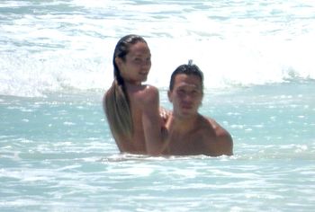 Candice Swanepoel naked beach