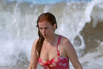 Isla Fisher nipslips