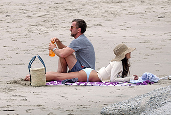 Jordana Brewster sunbathing