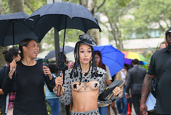 Coi Leray topless shots