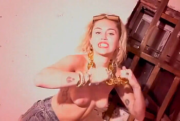 Miley Cyrus nude video