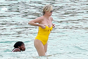 Charlize Theron topless