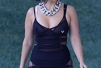 Kourtney Kardashian see through