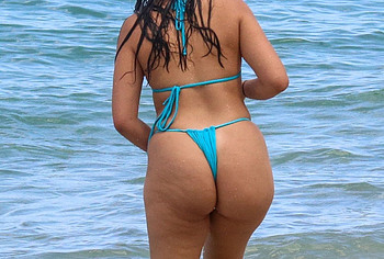 Camila Cabello but thong bikini