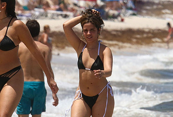 Camila Cabello beach