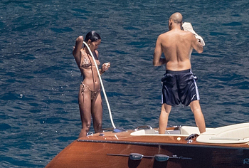 Laura Harrier in shower