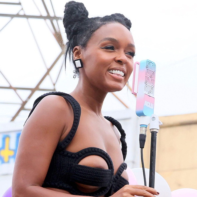 Janelle Monae nipslip