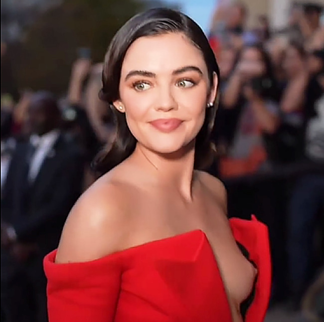 Lucy Hale nude nipple pics