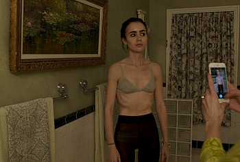 Lily Collins underwear pics