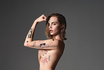 Cara Delevingne topless