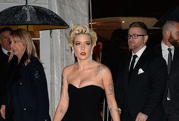 Halsey upskirt and topless pics