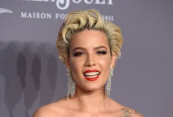 Halsey upskirt and topless pics