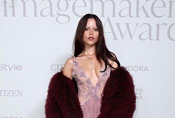 Jenna Ortega in see through dress