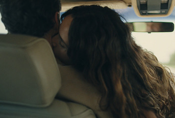 Adria Arjona topless in Splitsville