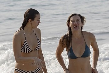 Nina Dobrev sexy on beach