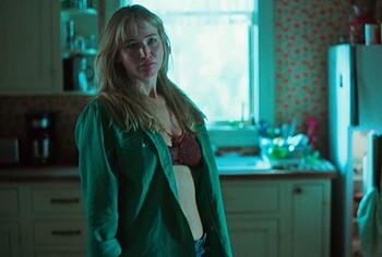 Jennifer Lawrence nude and sex in Die My Love